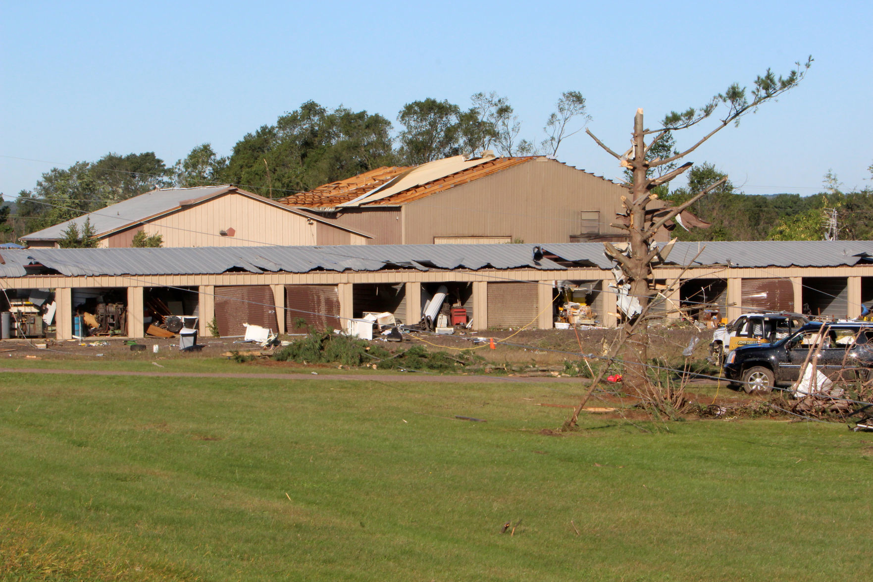 Tornado damage in near Wheaton/Elk Mound 9-25